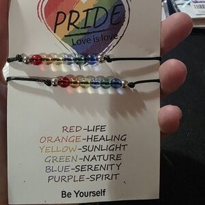 Rainbow Pride Bracelet Set Of 2: Style 5